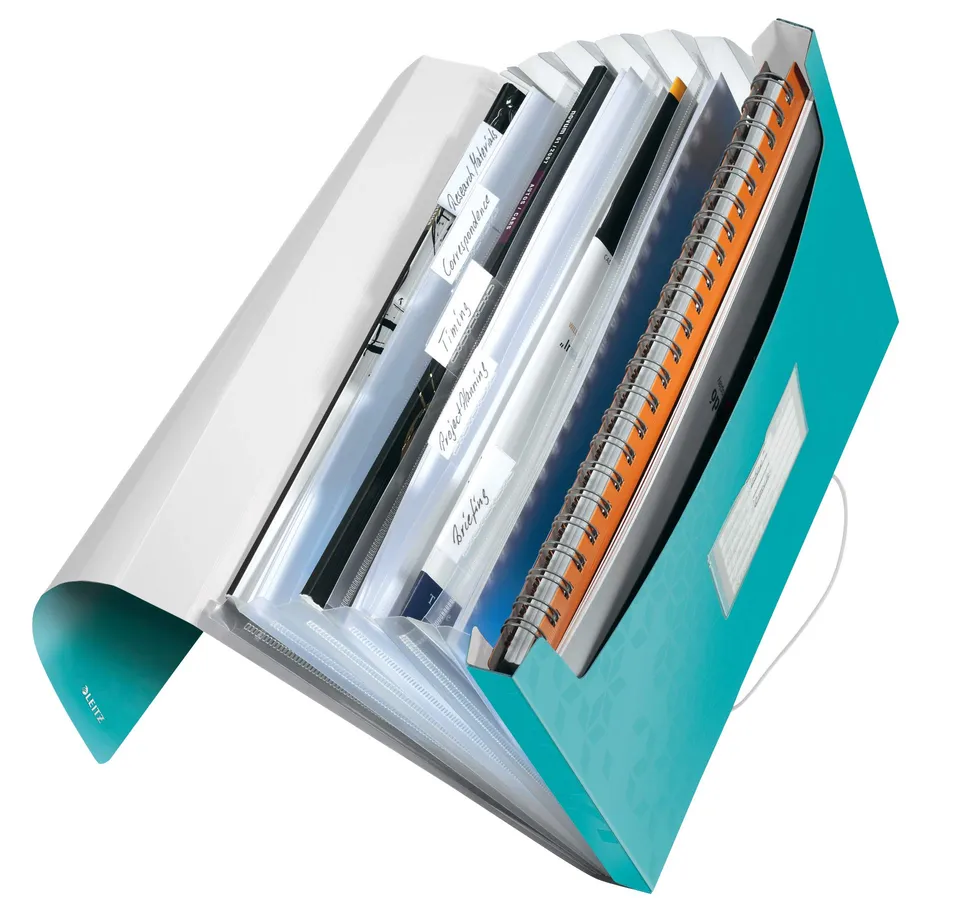 leitz-wow-f-chermappe-a4-6-f-cher-pp-eisblau image 1