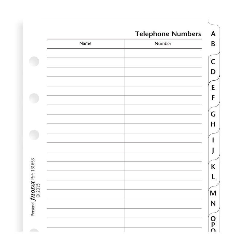filofax-personal-a-z-register-wei-adressregister-2-buchstaben-pro-tab image 3