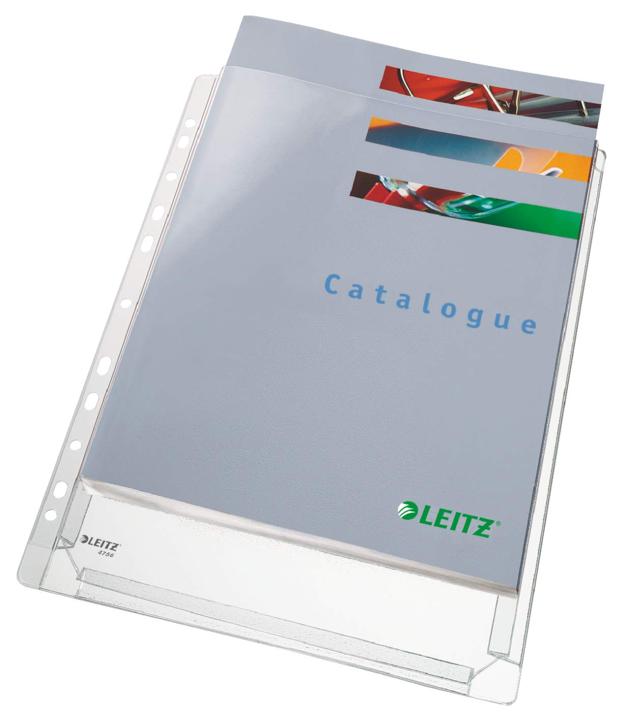 leitz-standard-maxi-prospekth-lle-a4-0-17-mm-mit-dehnfalz-5-st-ck-f-r-200-blatt image 1