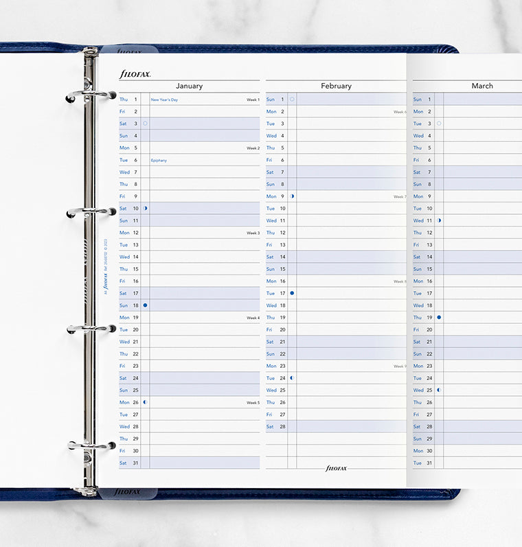 filofax-jahresplaner-englisch-a4-2026-leporello image 2