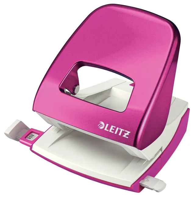 leitz-wow-b-ro-locher-metall-pink-30-blatt-50081023 image 1
