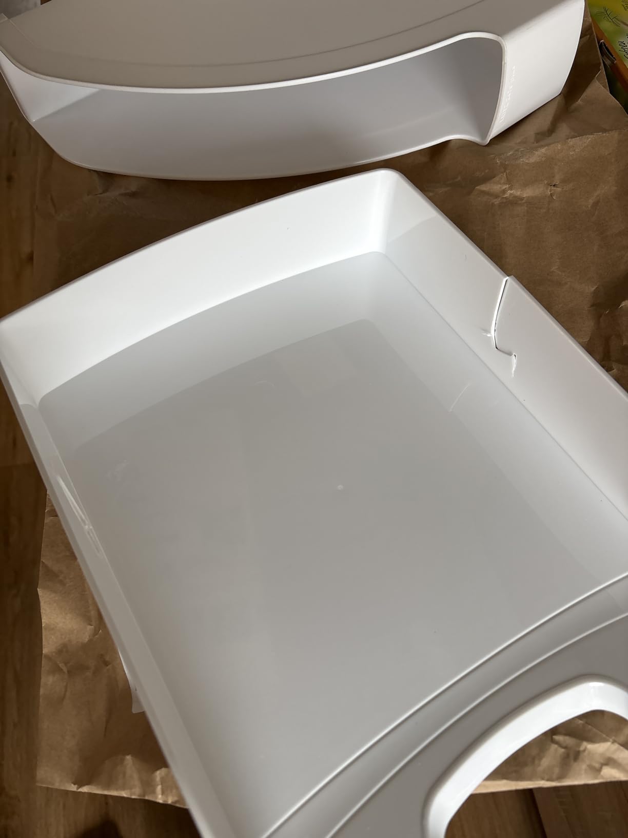 Farbe top, ein Korb verzogen