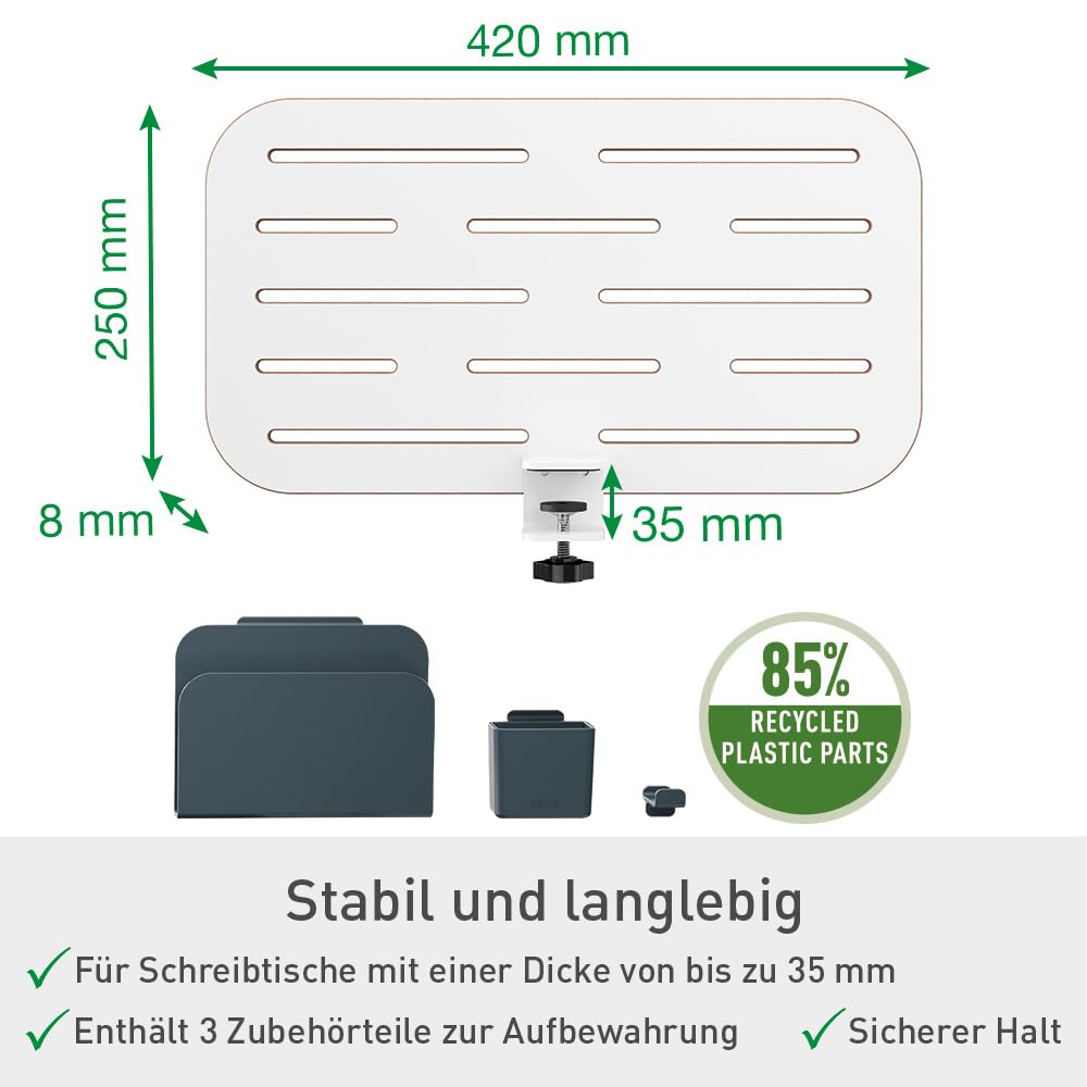 leitz-ergo-pegboard-schreibtisch-organizer-42x25-cm-wei-65480000 image 2