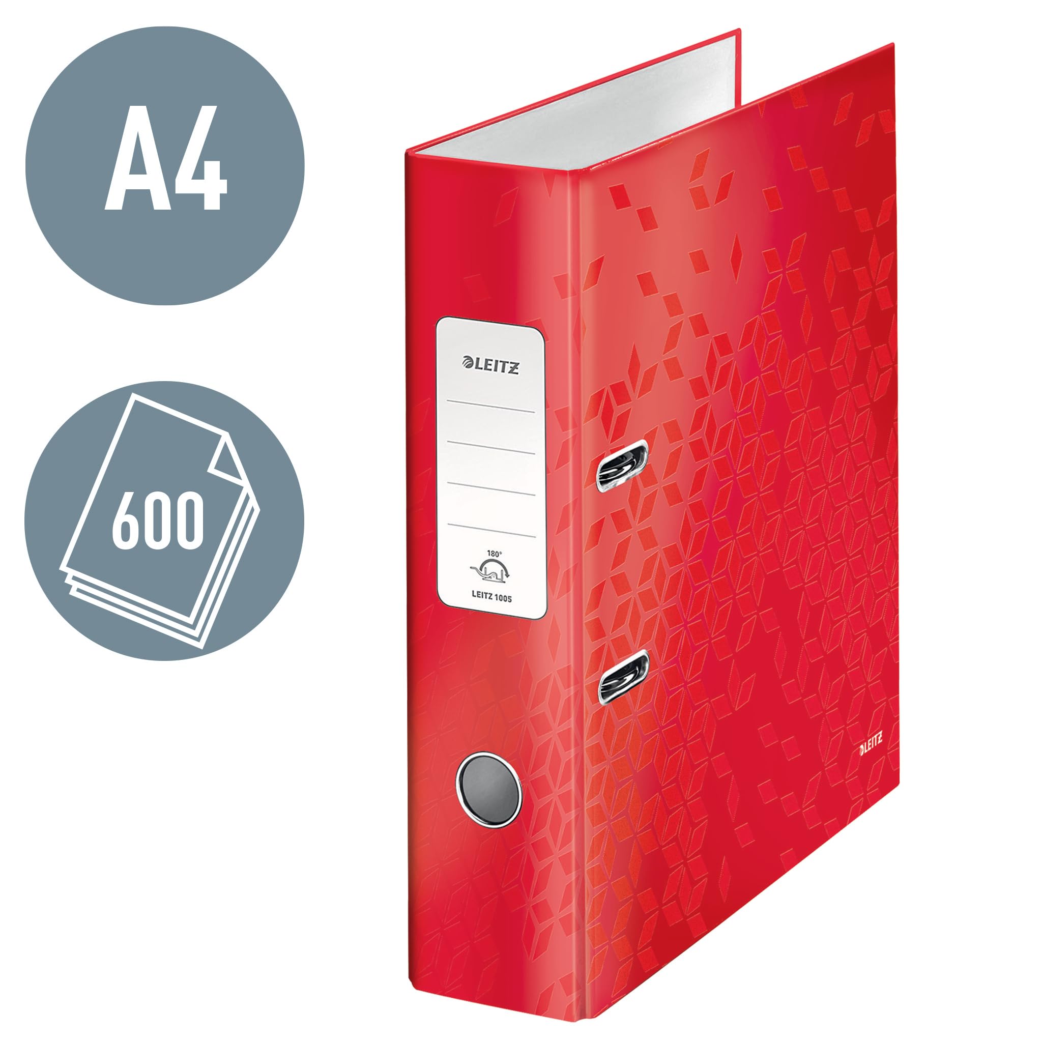 leitz-180-qualit-ts-ordner-a4-10er-pack-8-cm-r-cken-rot-wow-serie image 2