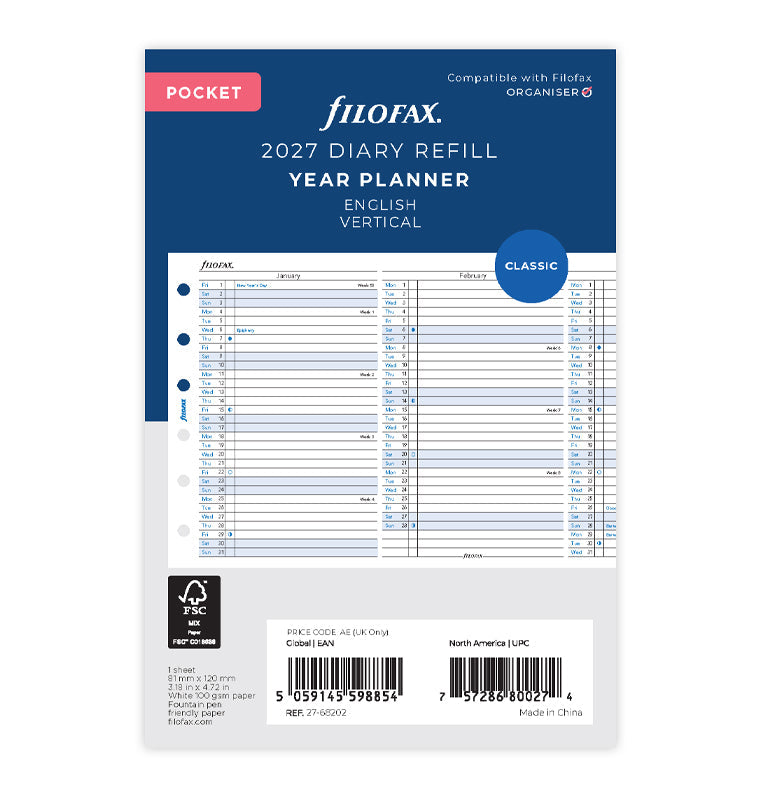 filofax-jahresplaner-englisch-pocket-2027-leporello image 1