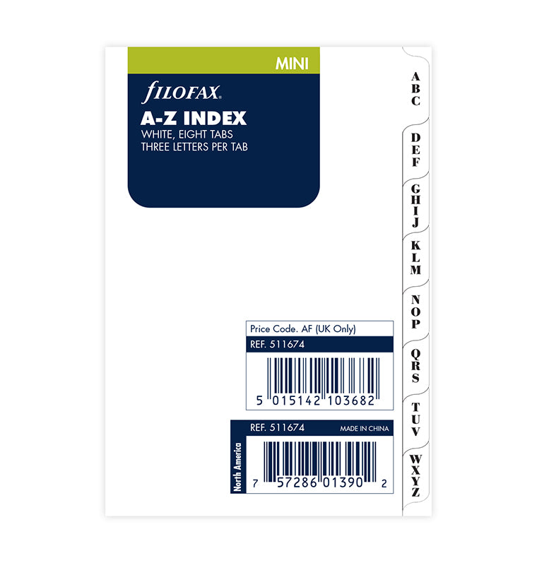 filofax-mini-a-z-register-wei-mit-3-buchstaben-pro-tab image 5