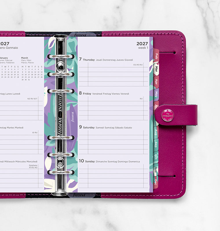 filofax-illustrated-diary-pack-personal-2027-1-woche-2-seiten image 2
