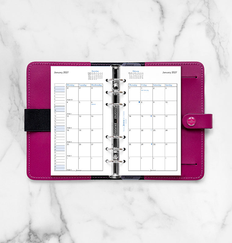 filofax-personal-kalendereinlage-2027-1-monat-2-seiten-englisch image 3