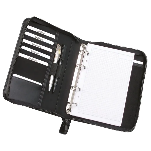 alassio-ringbuchmappe-a5-luino-schwarz-finetouch image 1