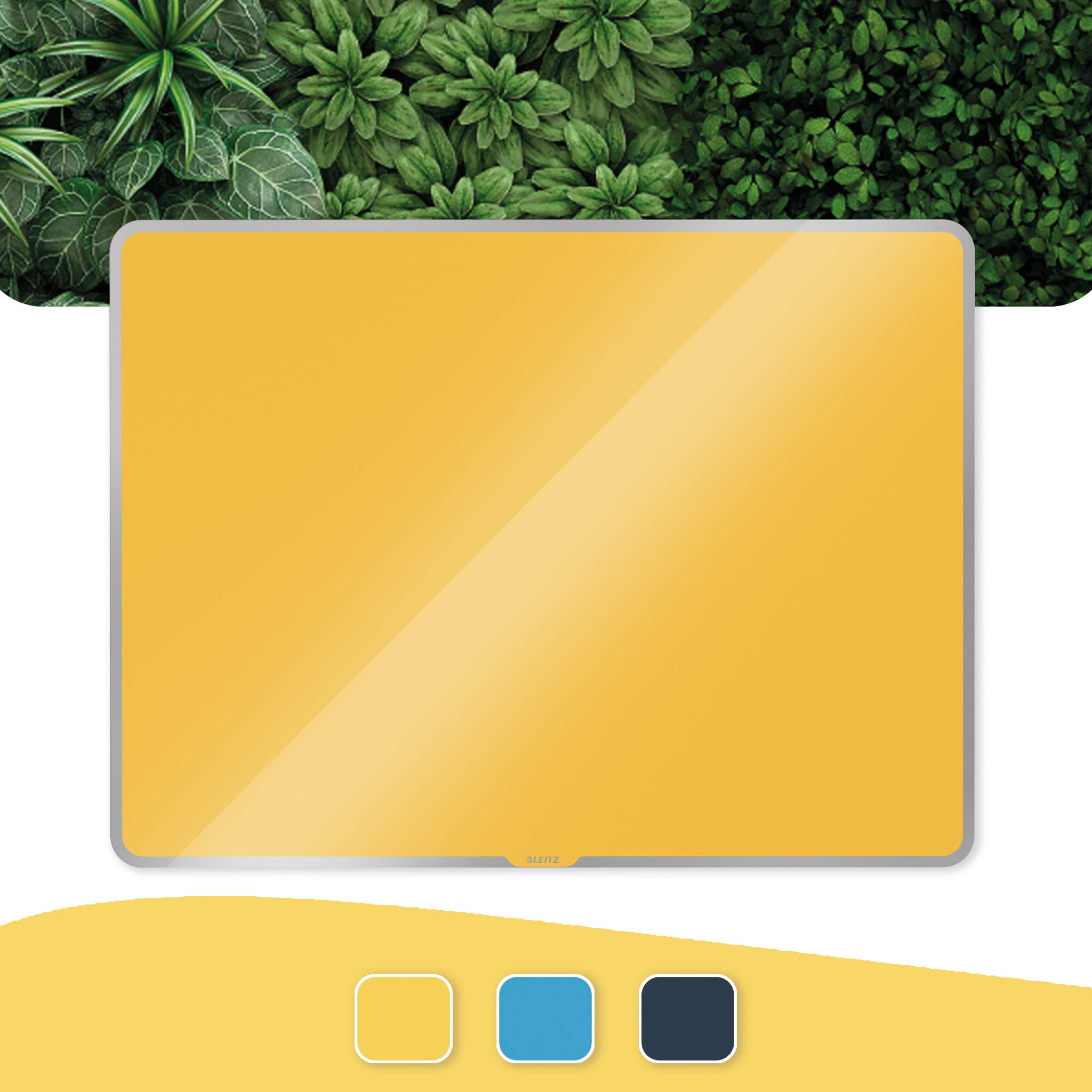 leitz-whiteboard-glas-magnetisch-800x600-warmes-gelb-cosy-70430019 image 2