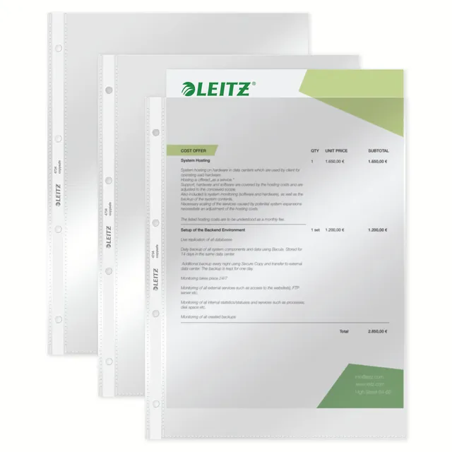 leitz-super-premium-prospekth-llen-a4-glasklar-10-st-ck-47343000 image 1