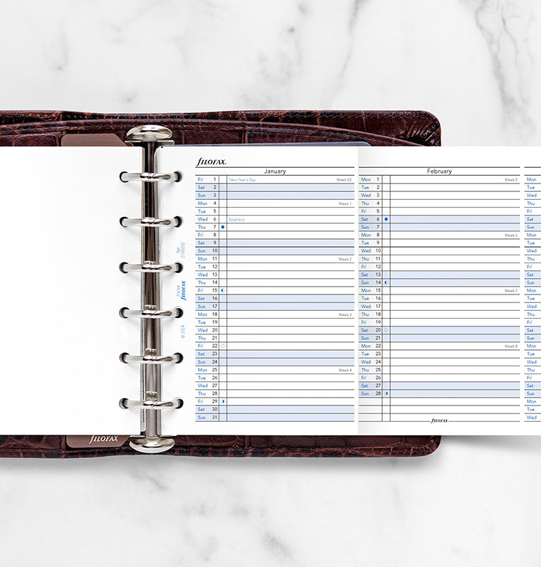 filofax-jahresplaner-englisch-pocket-2027-leporello image 2