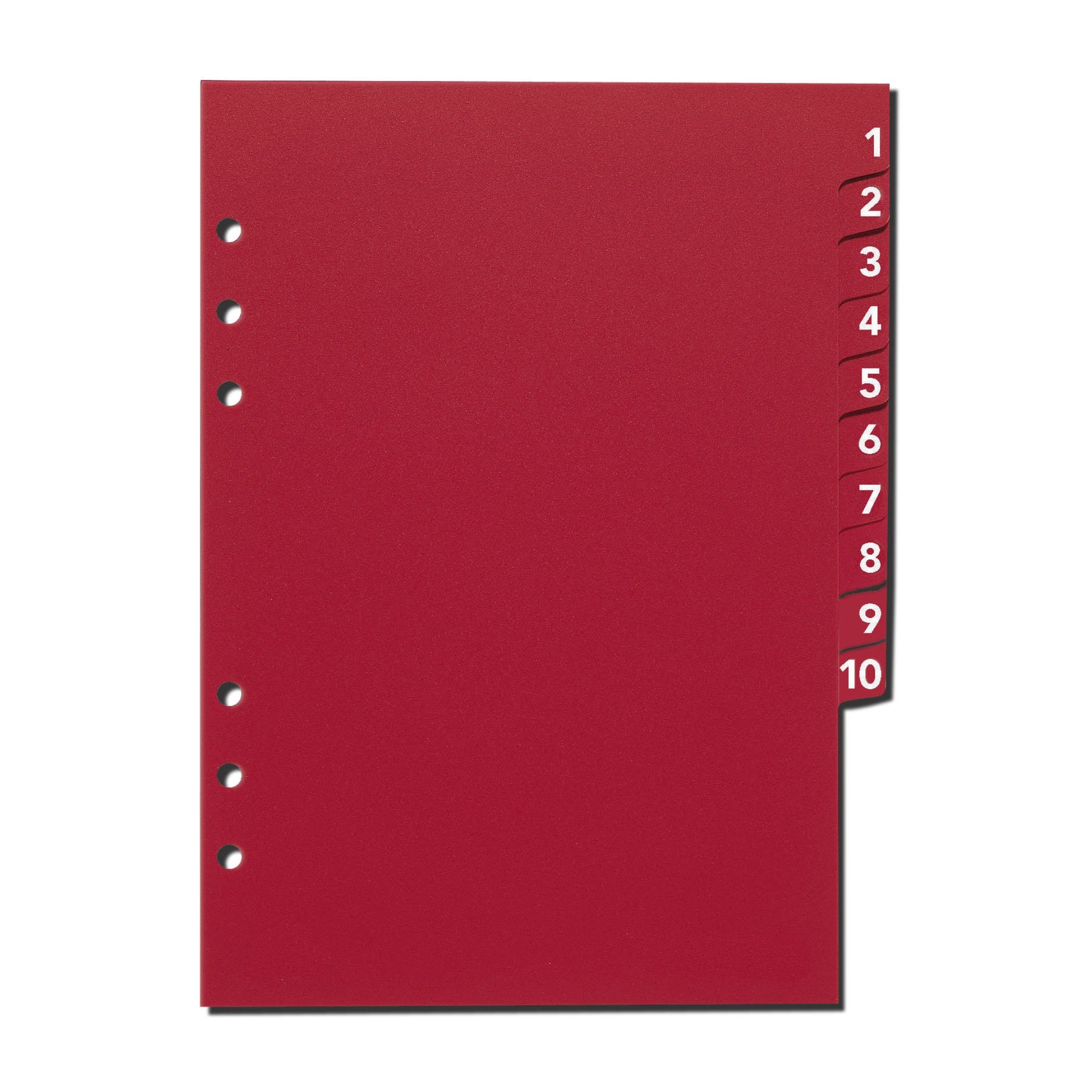 time-system-bus-databank-index-1-10-register-a5-kunststoff image 1