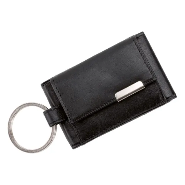 alassio-mini-b-rse-schwarz-nappaleder-mit-metallemblem-und-schl-sselring image 1