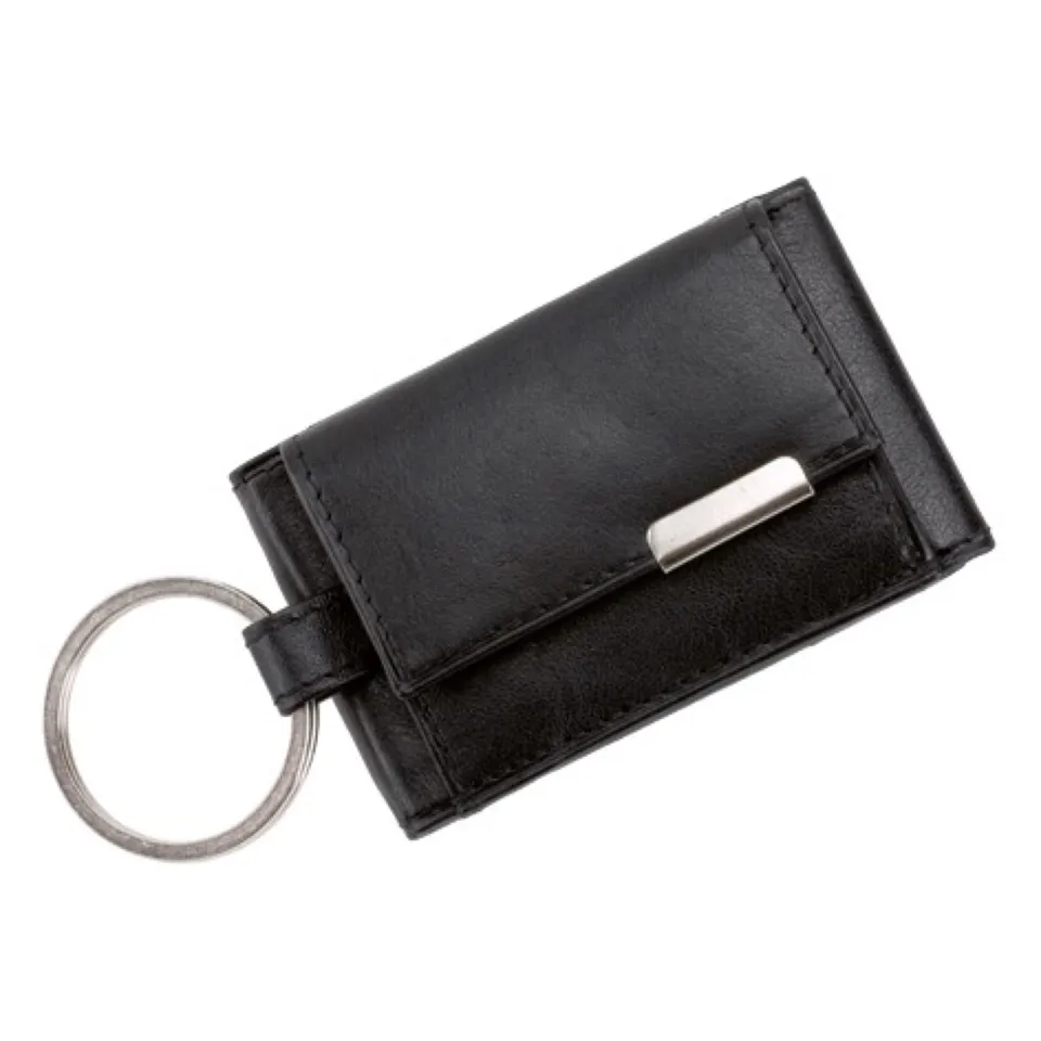 alassio-mini-b-rse-schwarz-nappaleder-mit-metallemblem-und-schl-sselring image 1