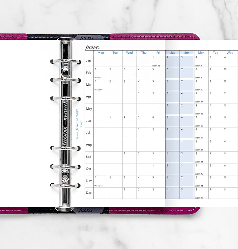 filofax-jahresplaner-englisch-personal-2027-leporello image 2