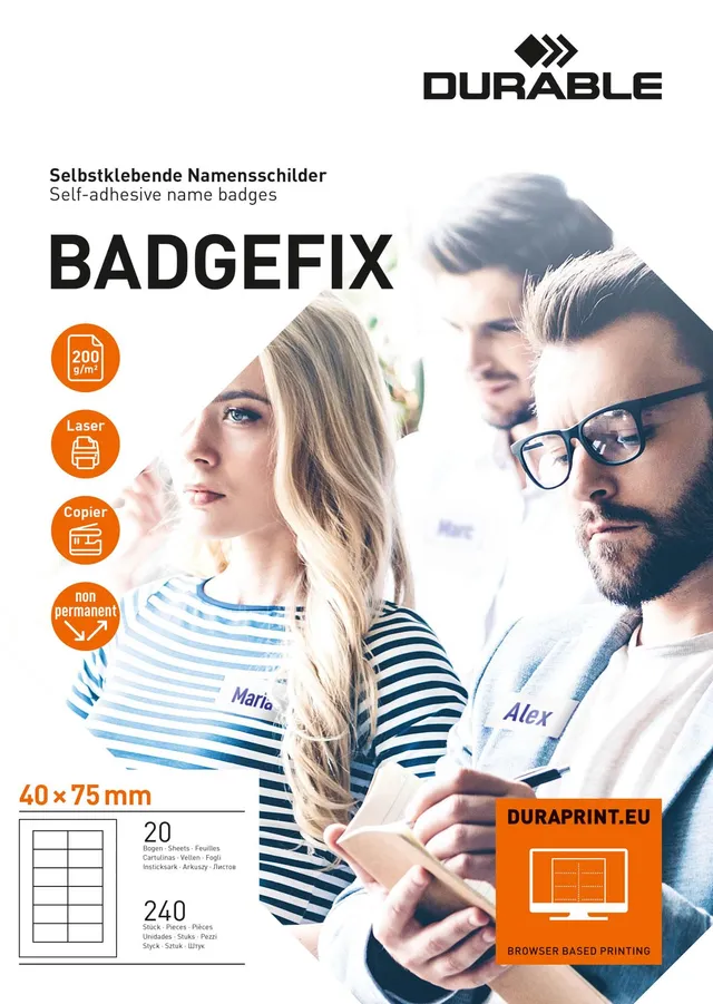 durable-badgefix-selbstklebe-namensschilder-40x75-mm-wei-240-st-ck image 1