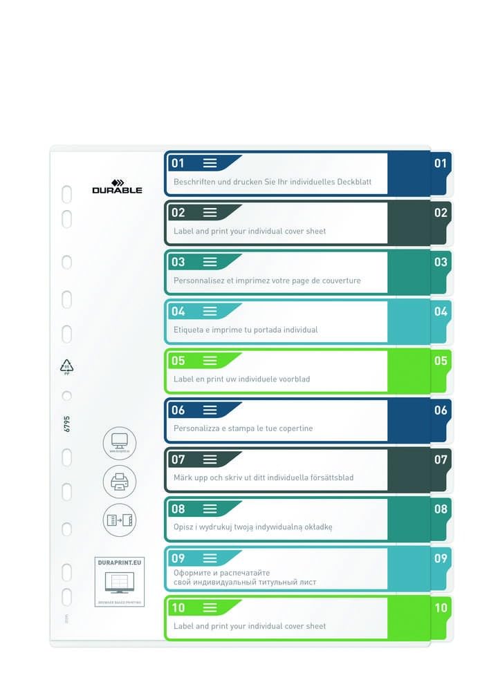 durable-register-1-10-a4-mehrfarbig-mit-indexblatt-recycelbar image 1