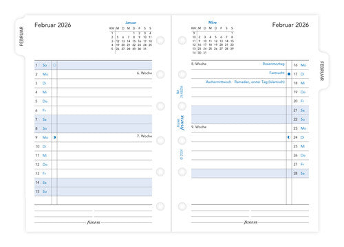 filofax-pocket-kalendereinlage-2026-1-monat-2-seiten-deutsch image 2
