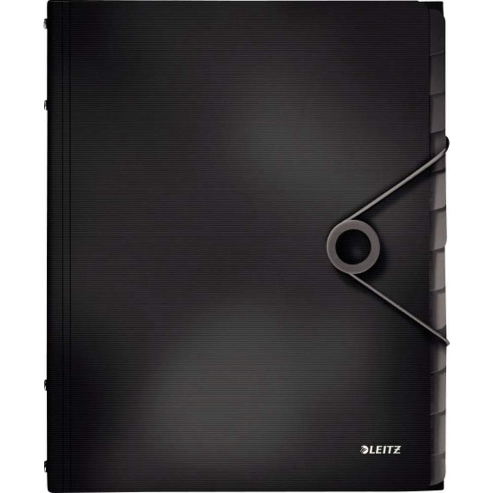 leitz-solid-ordnungsmappe-pp-a4-12-f-cher-schwarz image 1
