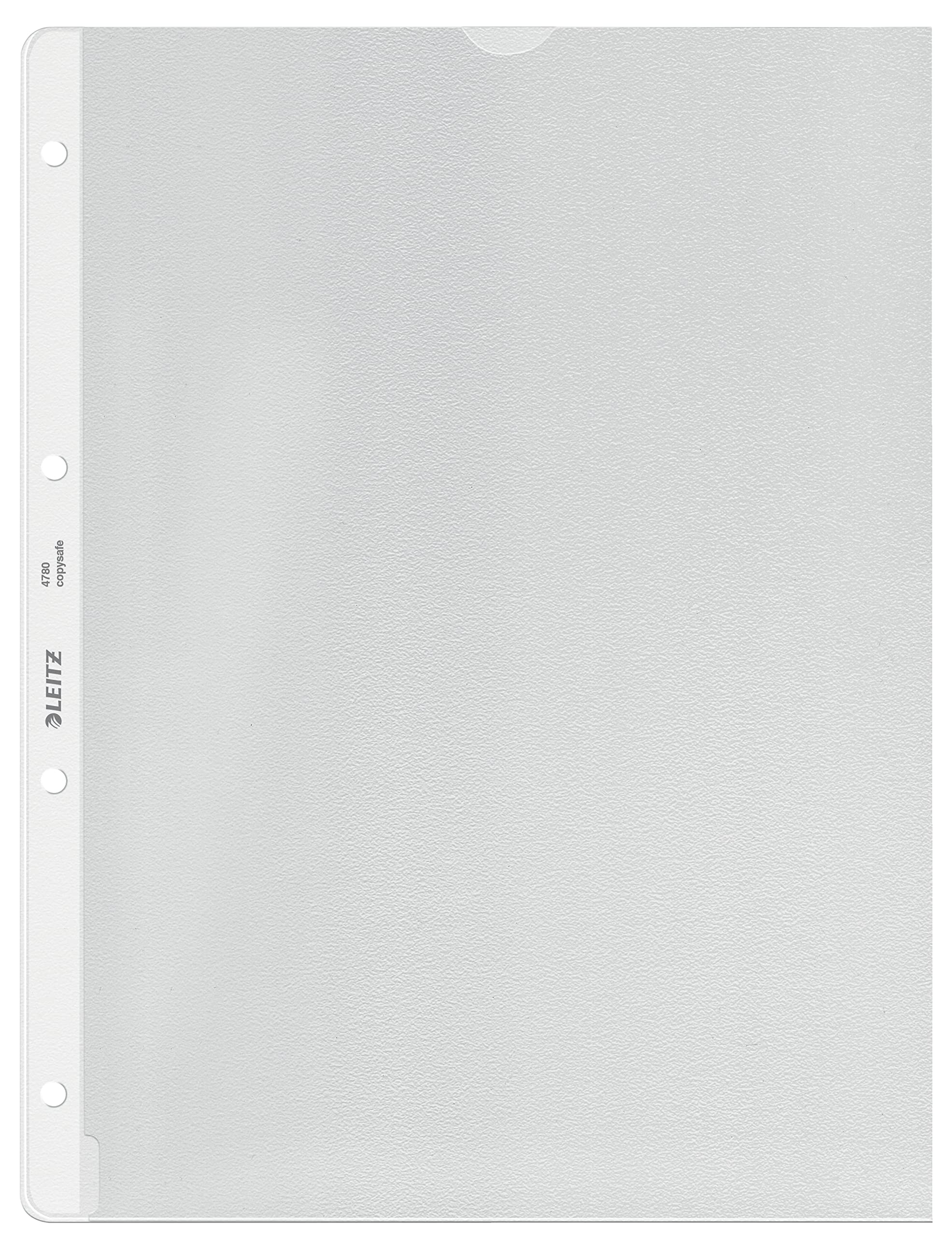 leitz-prospekth-lle-a4-pp-genarbt-dokumentenecht-farblos-100-st-ck image 1