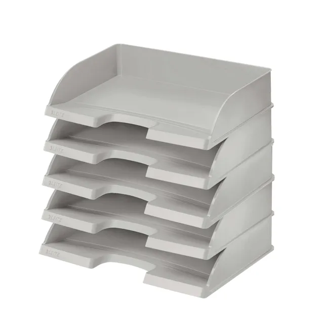 leitz-plus-briefkorb-querformat-a4-5er-pack-grau image 1