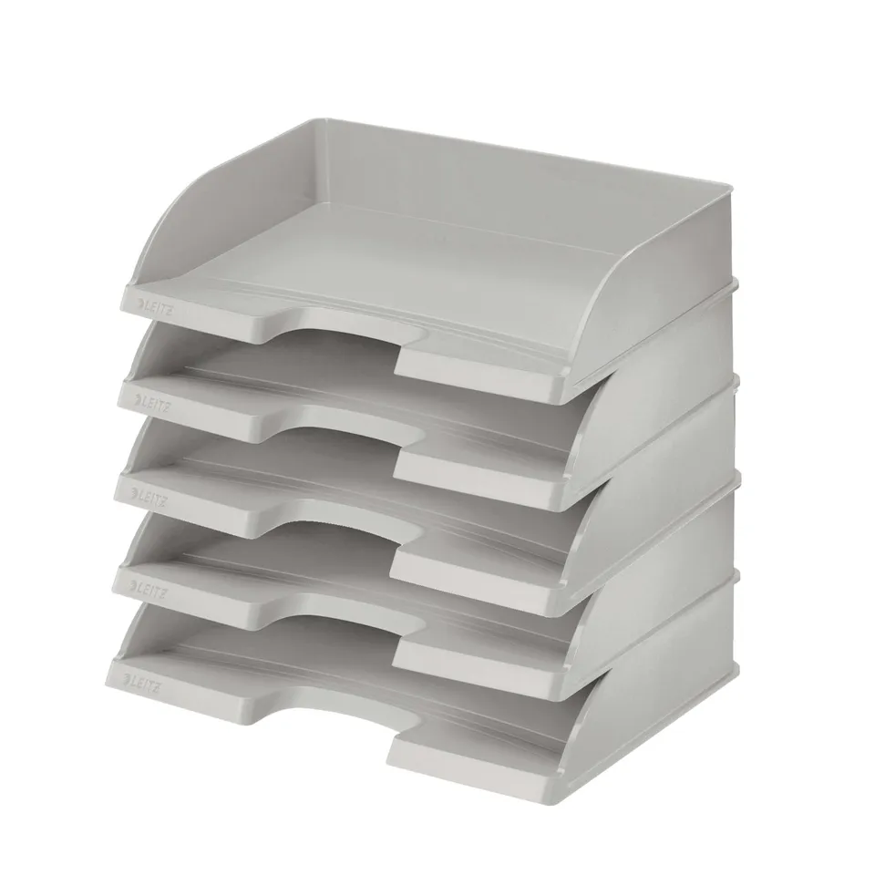 leitz-plus-briefkorb-querformat-a4-5er-pack-grau image 1