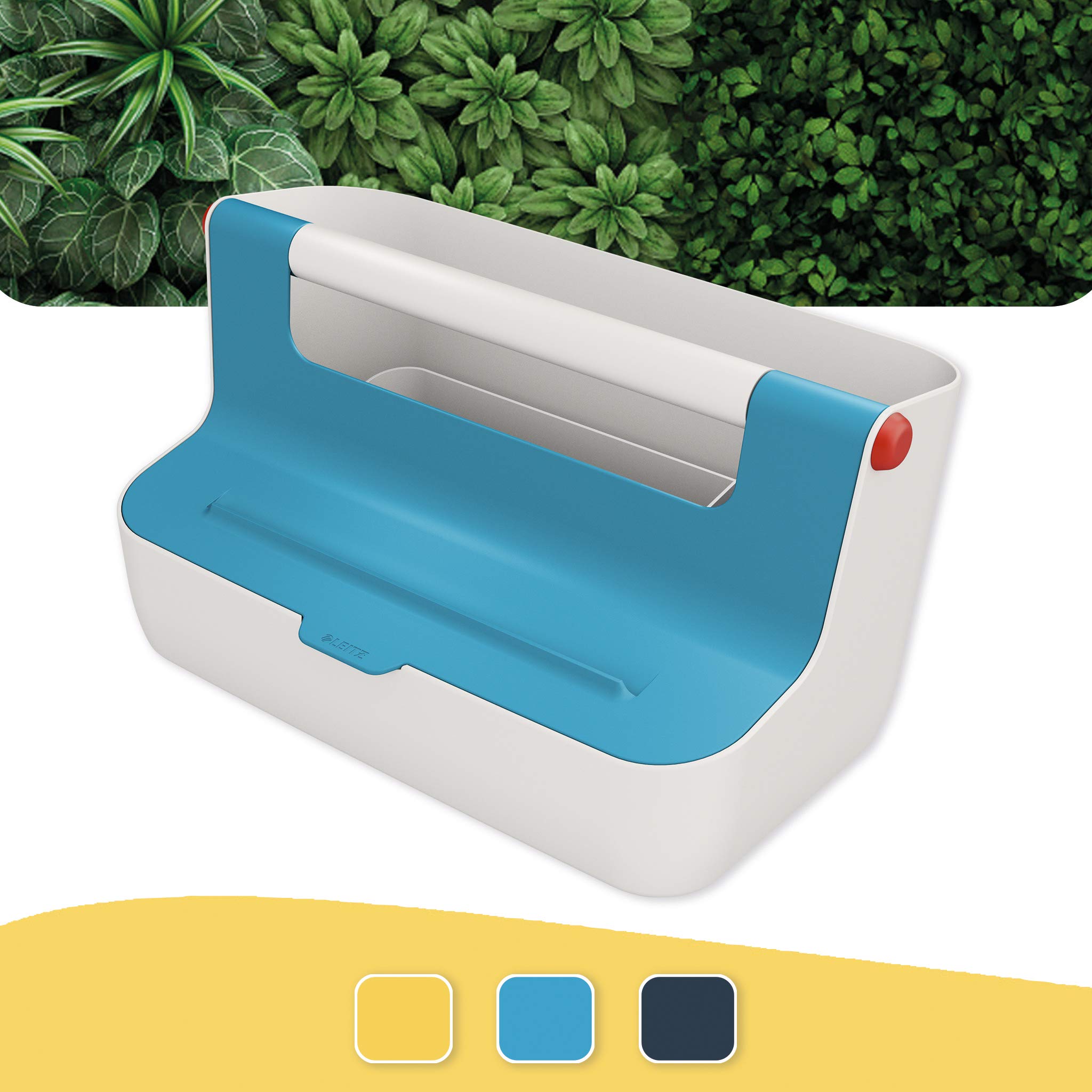 leitz-cosy-mobile-aufbewahrungsbox-hot-desking-mit-griff-sanftes-blau image 2