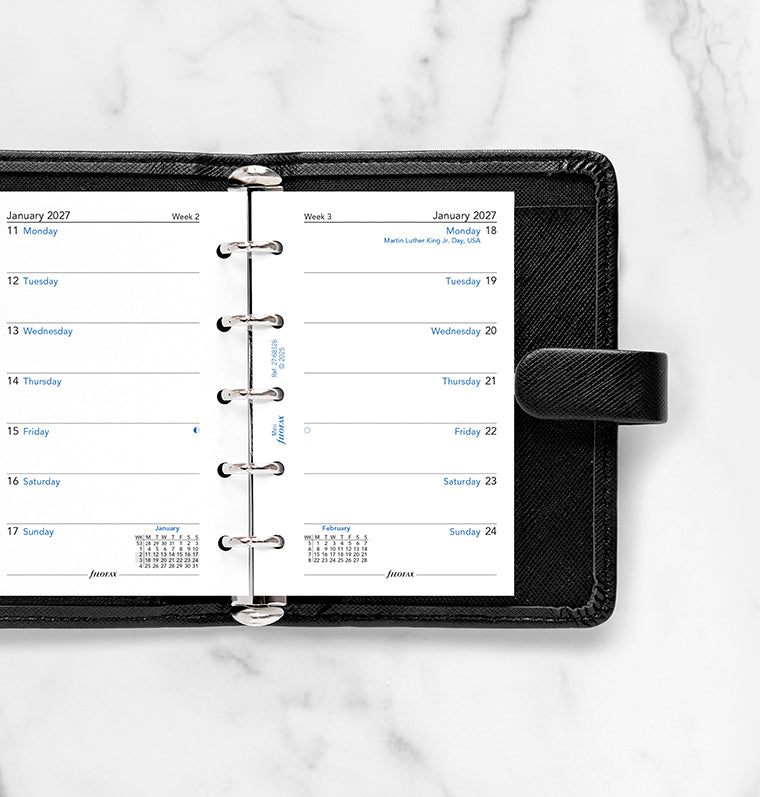 filofax-kalendereinlage-1-woche-1-seite-englisch-mini-2027 image 2