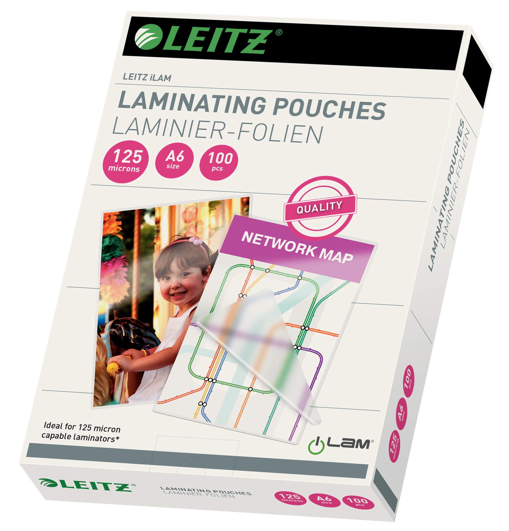leitz-ilam-hei-laminierfolien-a6-125-mic-100er-pack-transparent-gl-nzend-33806 image 1