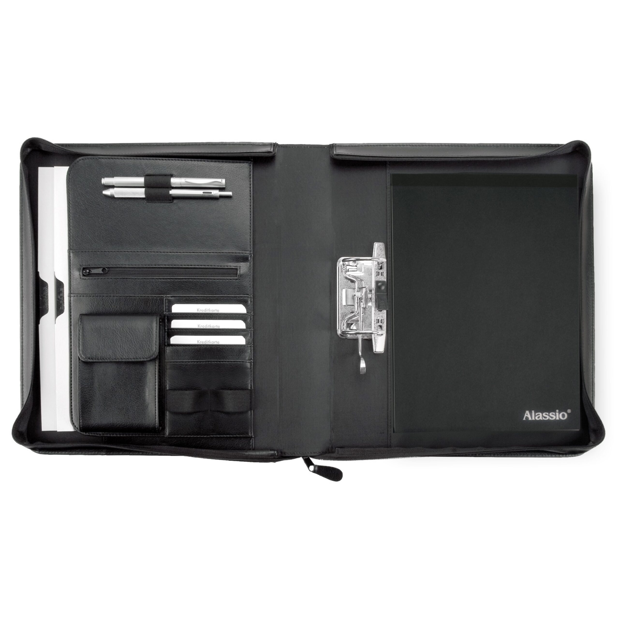 alassio-ringbuchmappe-a4-bergamo-50-mm-kunstleder-schwarz image 1