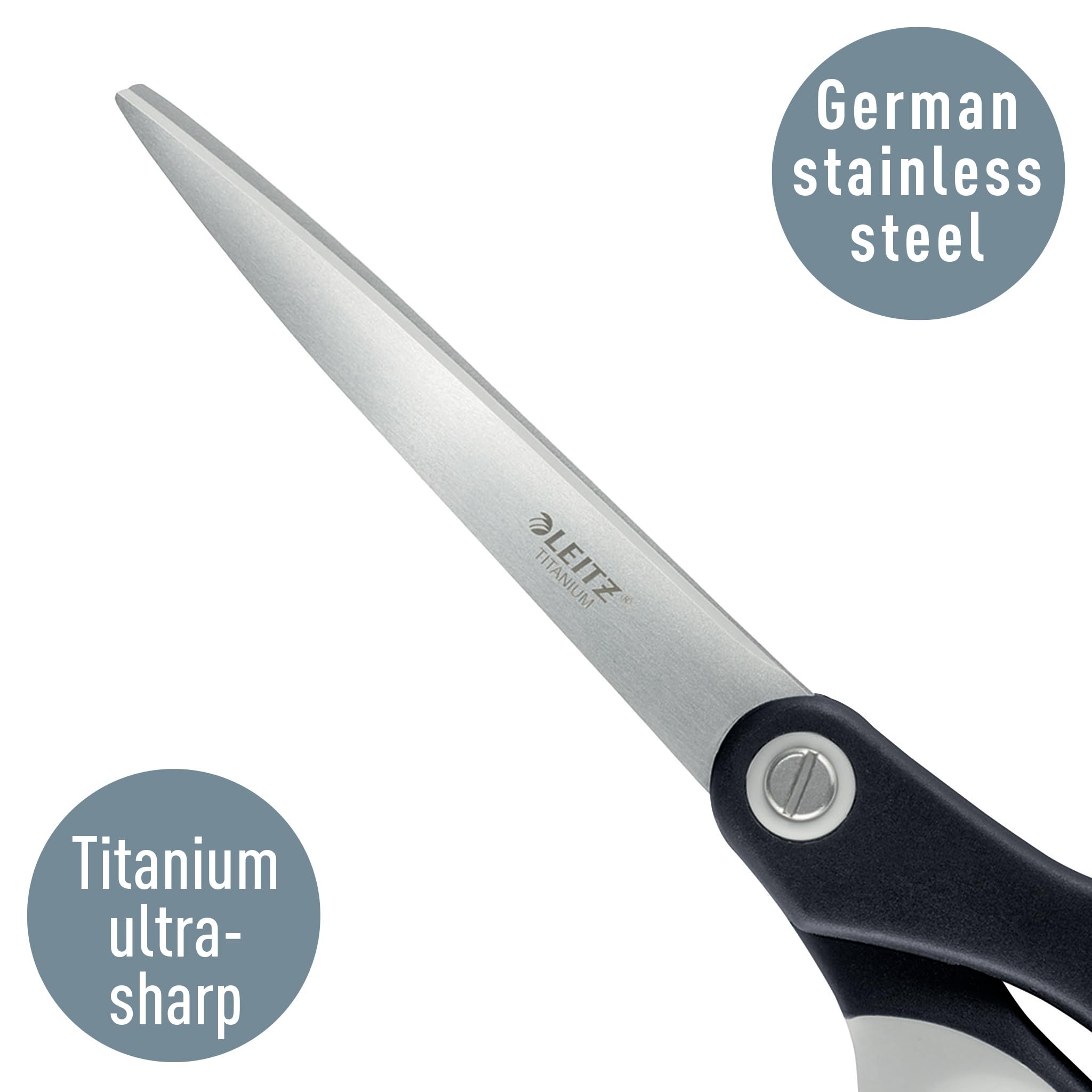 leitz-titan-schere-20-5-cm-edelstahl-schwarz image 2