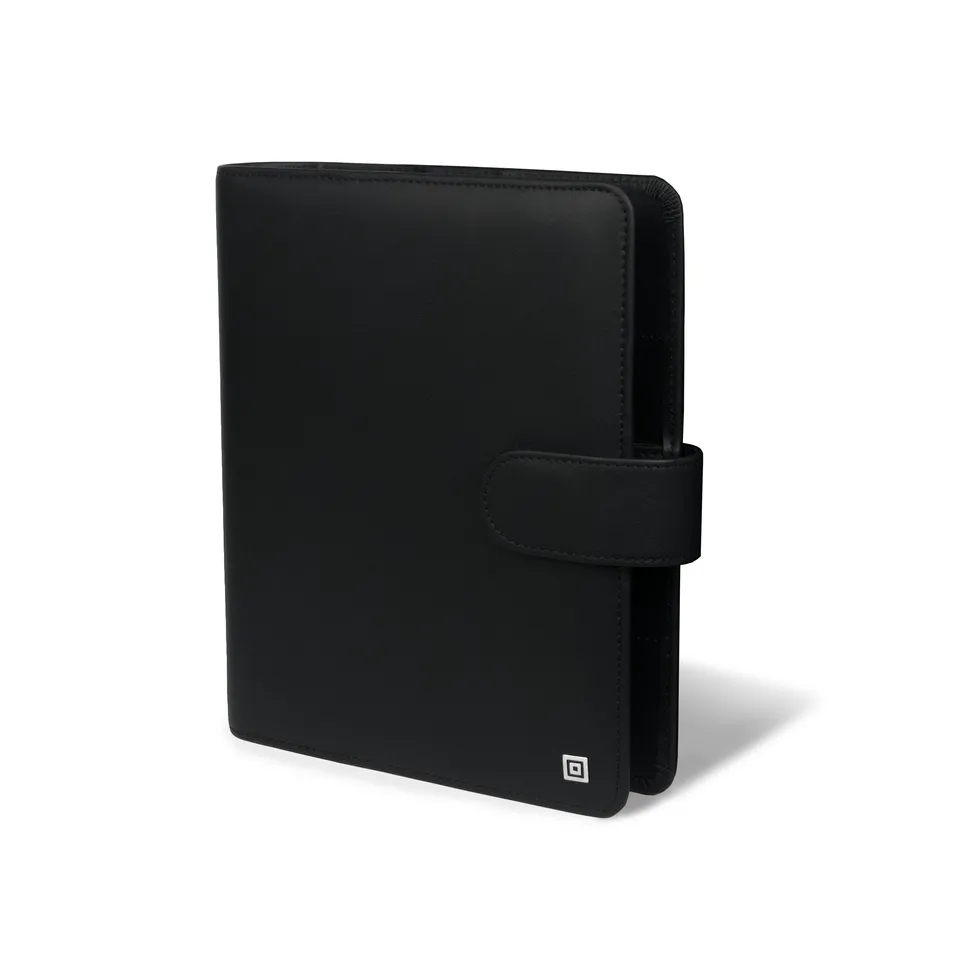 time-system-business-a5-klassik-ringbuch-25-mm-schwarz-mit-verschlusslasche image 1