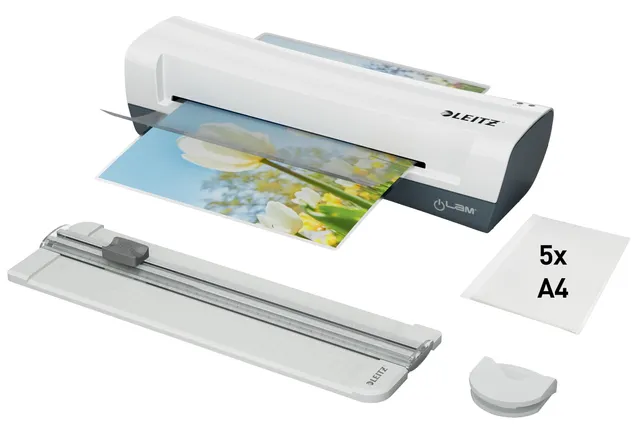 leitz-ilam-home-4-in-1-a4-laminierger-t-set-wei-mit-schneider-und-folien image 1