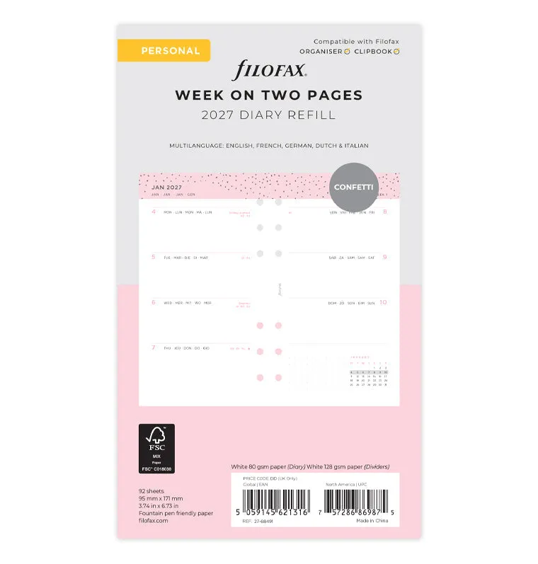 filofax-confetti-personal-2027-kalendereinlage-1-woche-2-seiten image 1