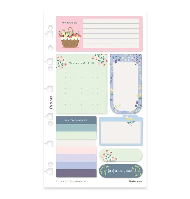 filofax-meadow-haftnotizen-set-wiederverwendbar-f-r-a5-und-personal image 1
