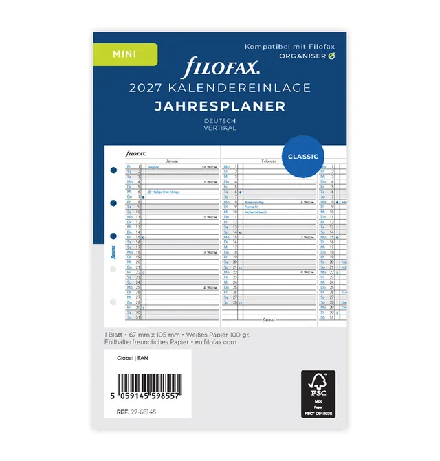 filofax-jahresplaner-deutsch-mini-2027-leporello-zum-ausklappen image 1