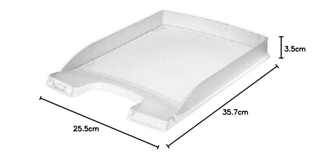 leitz-plus-briefkorb-flach-a4-10er-pack-transparent-52370003 image 2