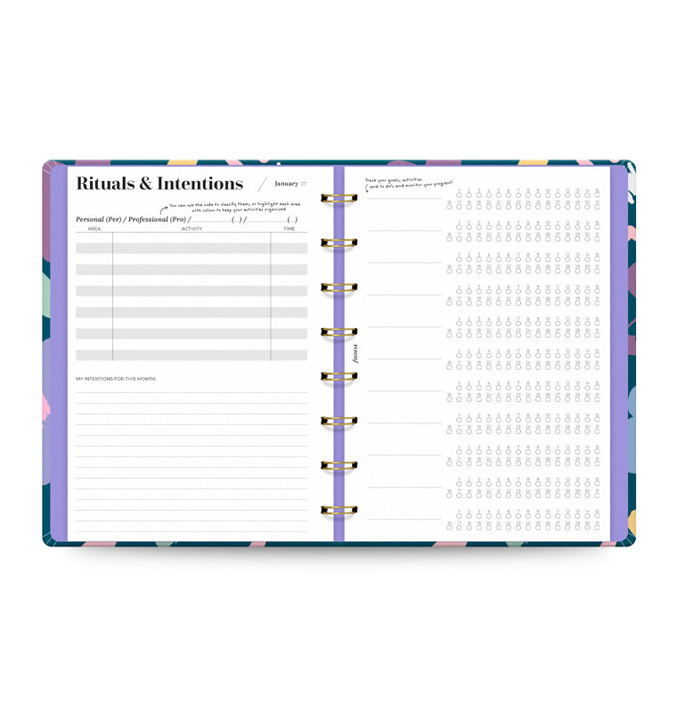 filofax-ultimate-life-companion-planner-a5-bloom-deep-teal-2027 image 4