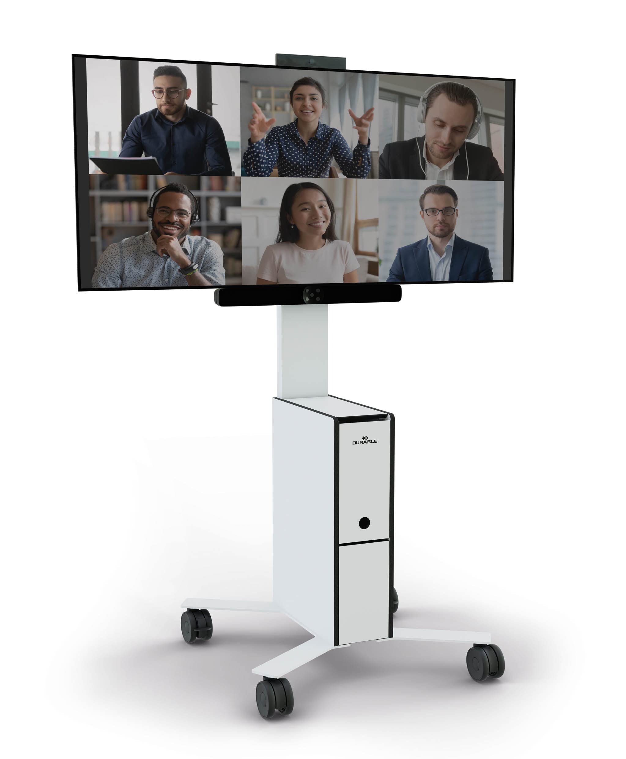 durable-coworksation-mobiler-tv-wagen-f-r-19-43-zoll-3-f-cher-wei image 5