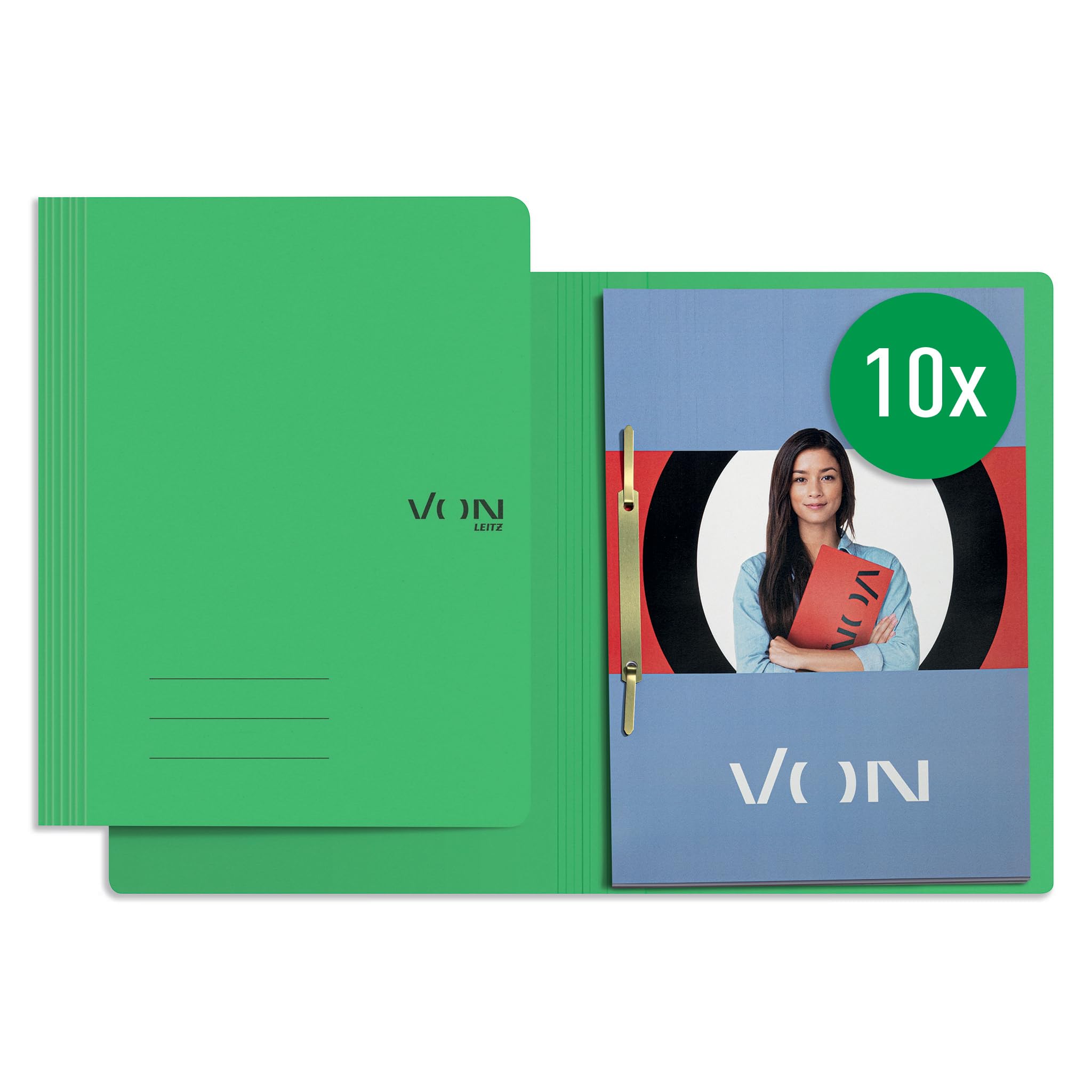 von-leitz-schnellhefter-a4-recycling-10er-pack-blau-30160035 image 8