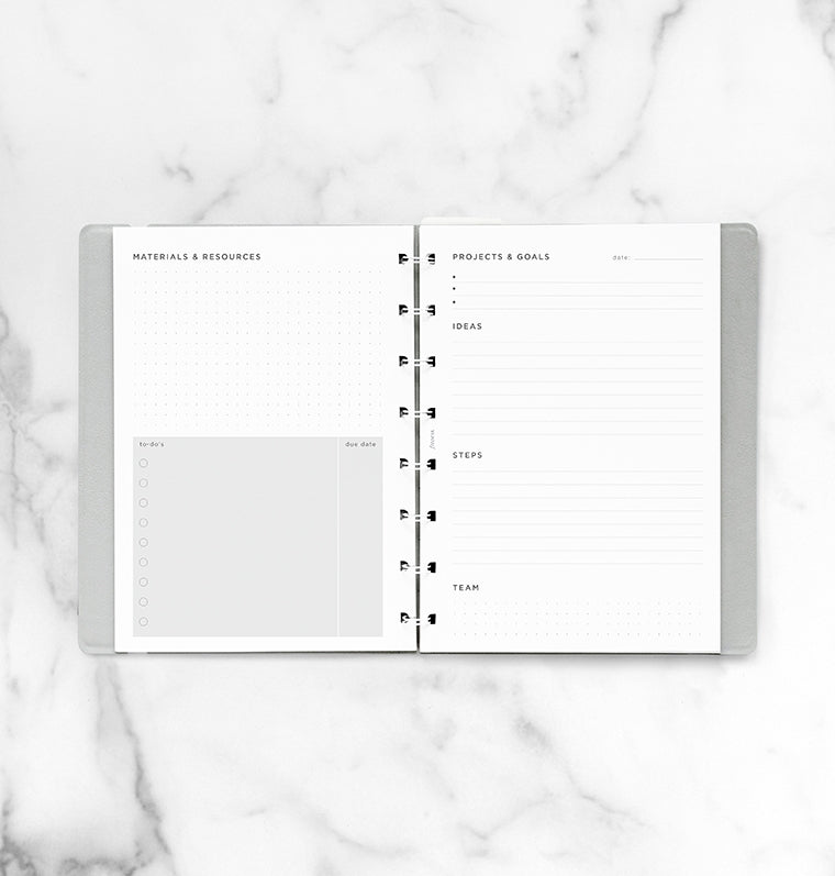 filofax-notebook-a5-refill-projects-goals-tracker-56-blatt image 3