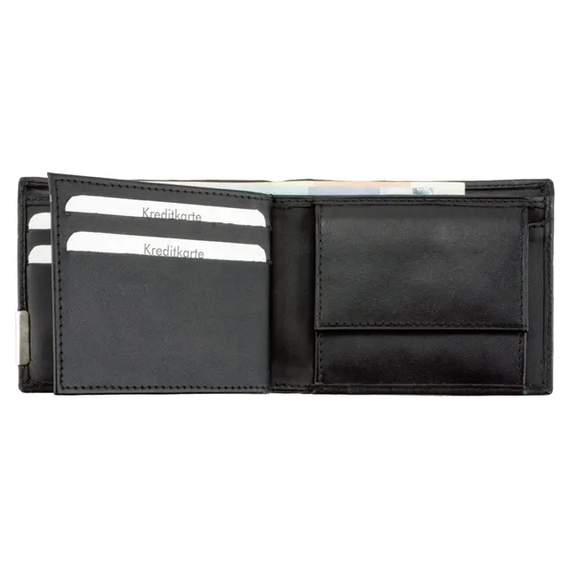 alassio-geldb-rse-querformat-schwarz-nappaleder-mit-metallemblem image 1