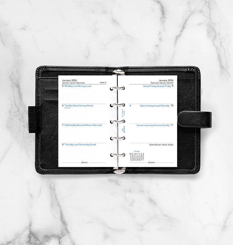 filofax-kalendereinlage-mini-2026-1-woche-auf-2-seiten-multilingual image 3