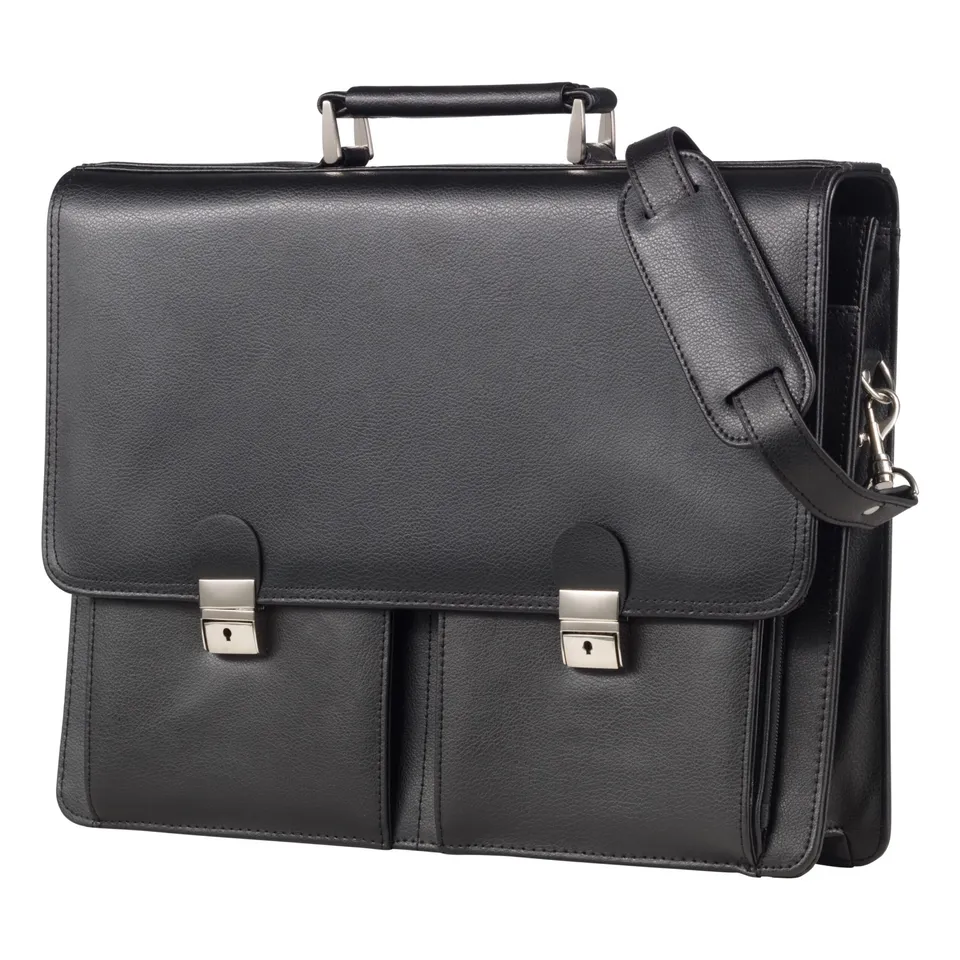 alassio-aktentasche-veneto-schwarz-lederimitat-mit-laptopfach image 1