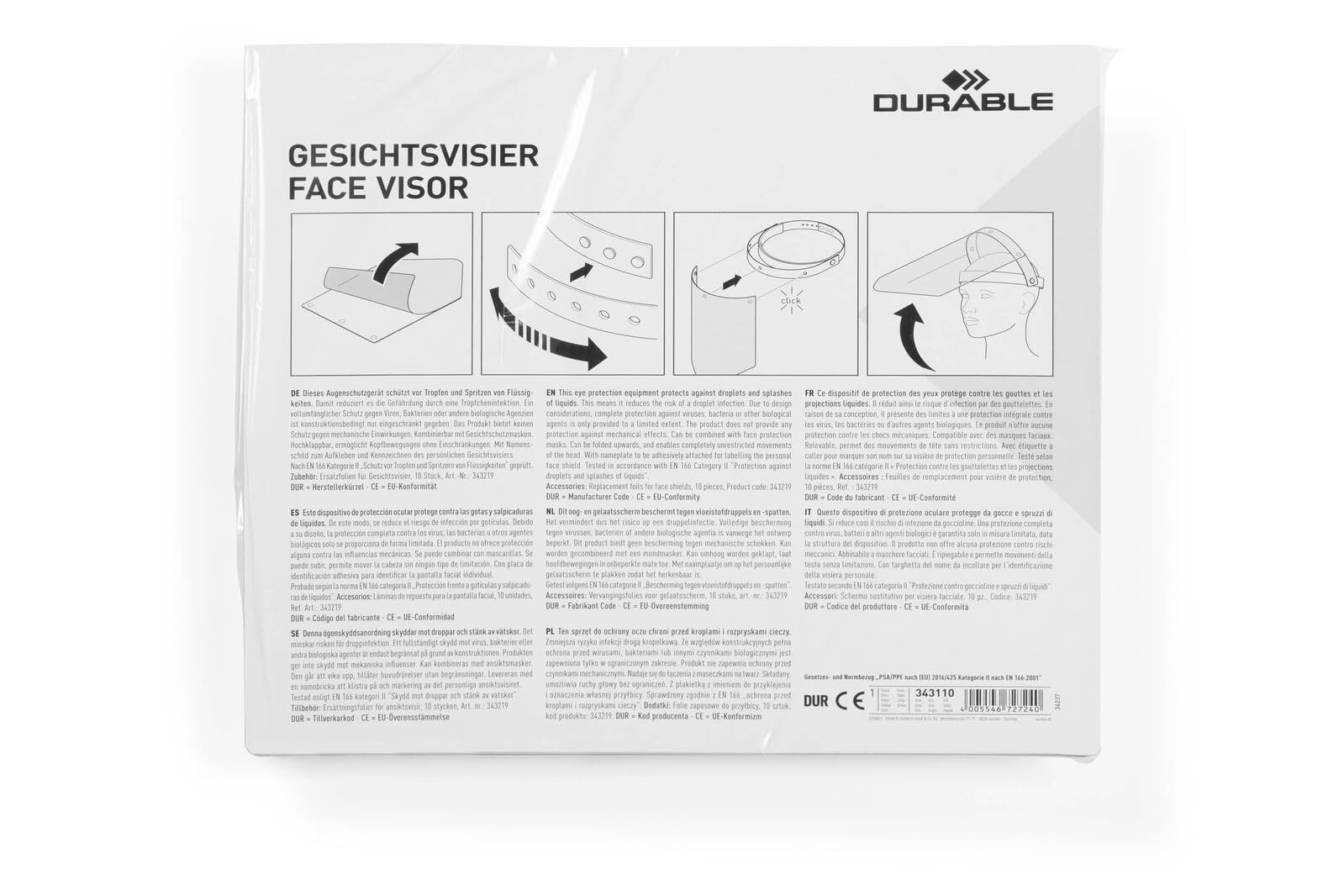durable-gesichtsschutz-visier-hochklappbar-stirnband-transparent image 7