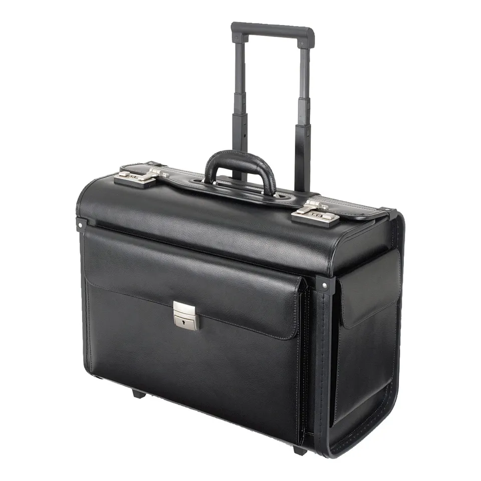 alassio-silvana-pilotenkoffer-trolley-schwarz-mit-laptopfach-und-trolleysystem image 1
