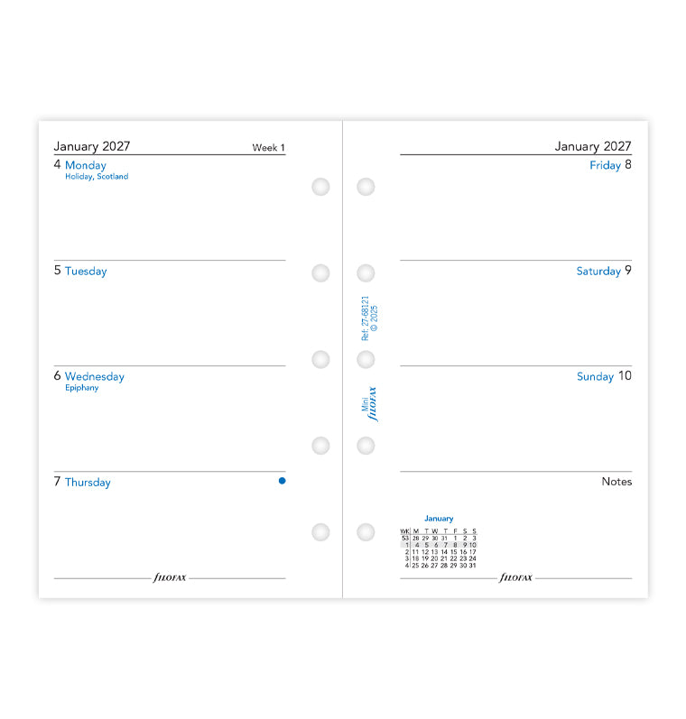 filofax-kalendereinlage-1-woche-2-seiten-englisch-mini-2027 image 4