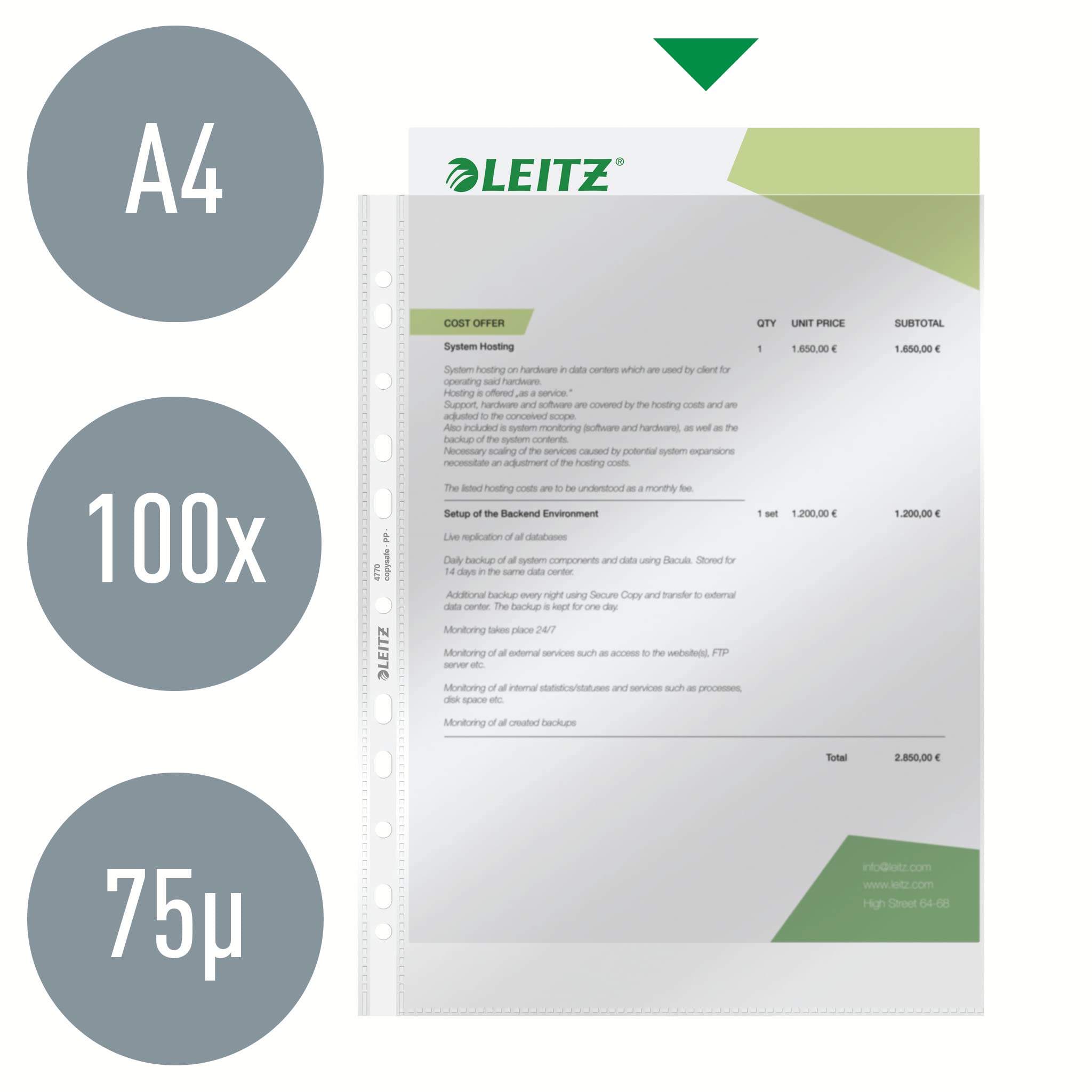 leitz-plus-prospekth-llen-a4-glasklar-80my-100-st-ck image 2