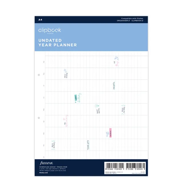 filofax-clipbook-jahresplaner-undatiert-a4 image 1